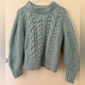a new day Cable Knit Turtleneck Sweater - Light Blue